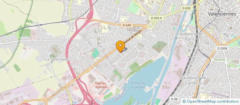 localisation de l'entreprise MONSIEUR NDIGNGAR DJEGUELMBAYE à VALENCIENNES
