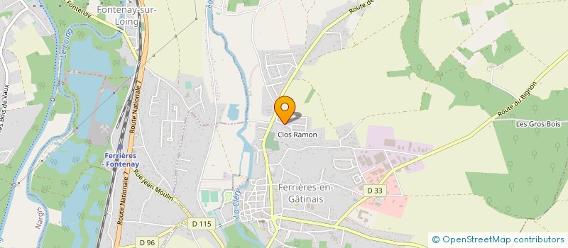 localisation de l'entreprise MONSIEUR NDIMBISOA RAHARINTSEHENO à FERRIERES-EN-GATINAIS