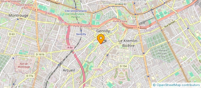 localisation de l'entreprise MONSIEUR NDJOCK NDJOCK  GENTILLY