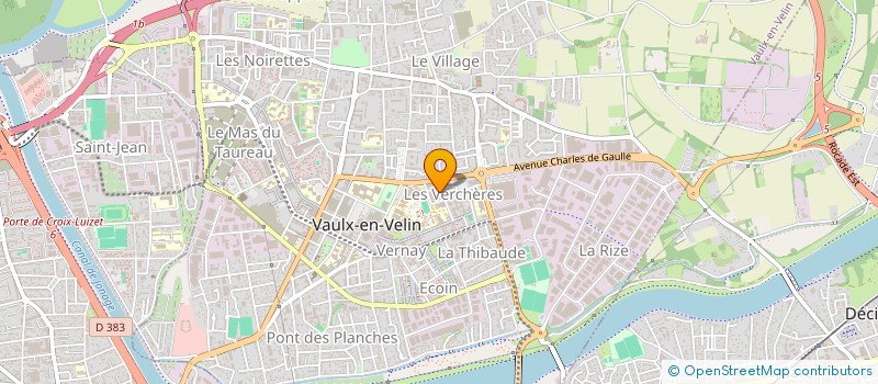 localisation de l'entreprise MONSIEUR NDOLDE KANHUNDODE  VAULX-EN-VELIN