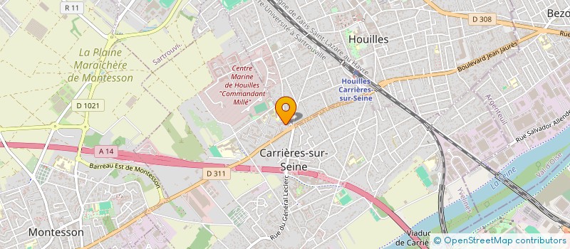 localisation de l'entreprise MONSIEUR NDOLUVUALU NZAKOMONA à CARRIERES-SUR-SEINE
