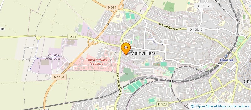 localisation de l'entreprise MONSIEUR NDUBULSI OSAJE à MAINVILLIERS