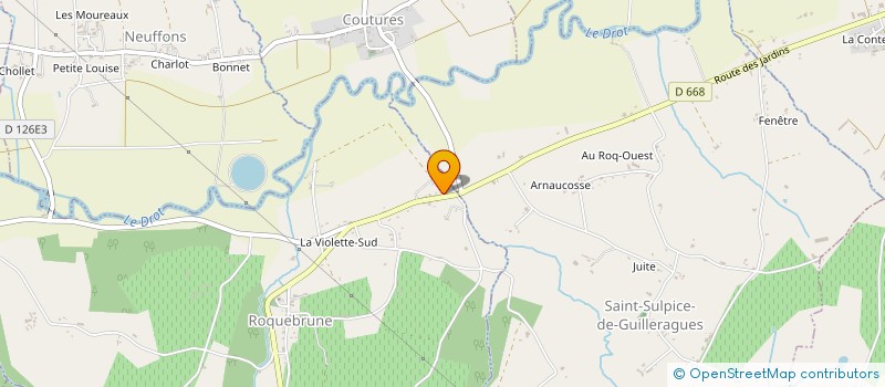 localisation de l'entreprise MONSIEUR NEALE CURE  ROQUEBRUNE