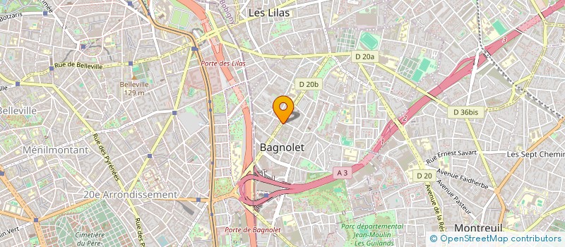 localisation de l'entreprise MONSIEUR NEALS AUGUET à BAGNOLET