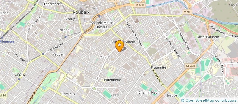 localisation de l'entreprise MONSIEUR NECULAE PADURE  ROUBAIX