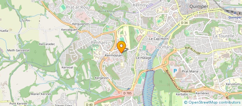 localisation de l'entreprise MONSIEUR NECULAI DOBRIN  QUIMPER