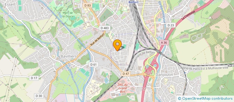 localisation de l'entreprise MONSIEUR NEDIM SUCU  BELFORT