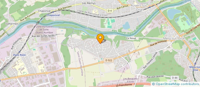 localisation de l'entreprise MONSIEUR NEDJMDDINE HAMDAOUI  MERY-SUR-OISE