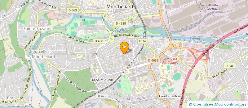 localisation de l'entreprise MONSIEUR NEDZAD SEJDINOVIC  MONTBELIARD