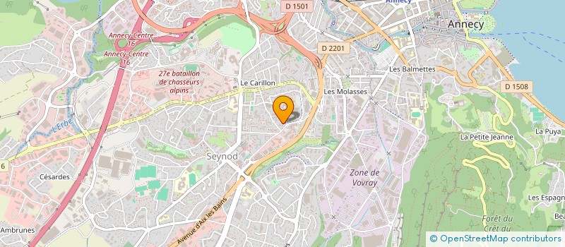 localisation de l'entreprise MONSIEUR NEDZAD SELIMOVIC à ANNECY