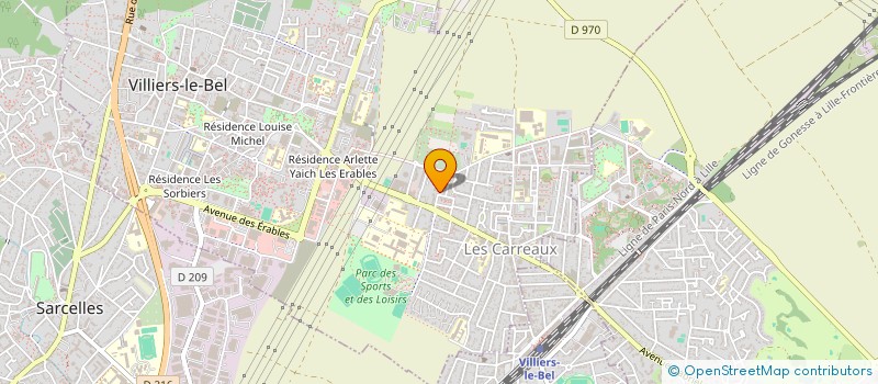 localisation de l'entreprise MONSIEUR NEGA FISSOUROU  VILLIERS-LE-BEL