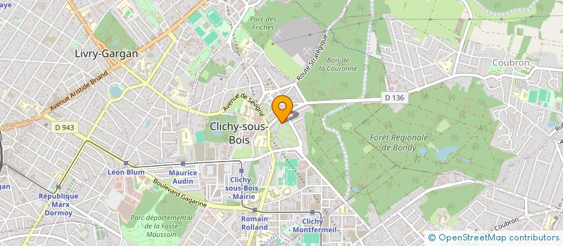 localisation de l'entreprise MONSIEUR NEGUE TOURE à CLICHY-SOUS-BOIS