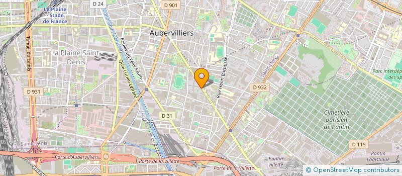 localisation de l'entreprise MONSIEUR NEGUINE NOUNDJA TCHOUTA  AUBERVILLIERS