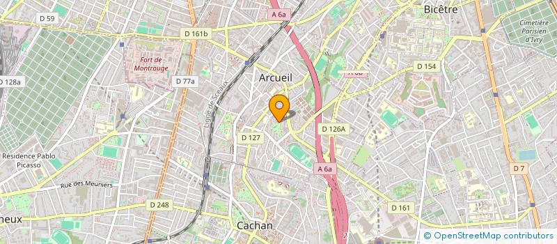 localisation de l'entreprise MONSIEUR NEHEMIE BENAMEUR  ARCUEIL