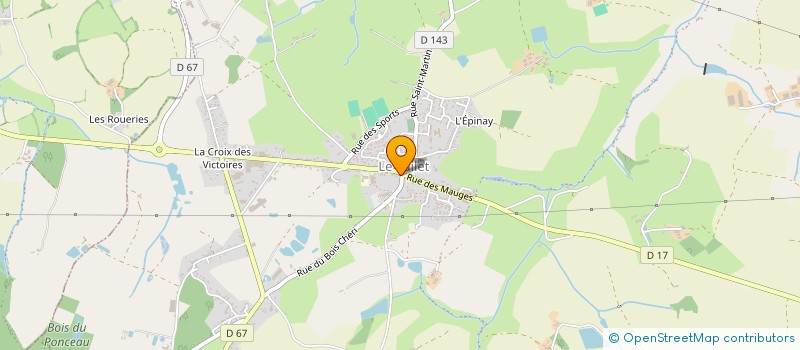 localisation de l'entreprise MONSIEUR NEHEMIE MOTREUIL à MONTREVAULT-SUR-EVRE