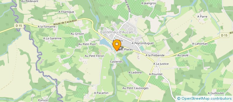 localisation de l'entreprise MONSIEUR NEIL DONNELLY  CASTELNAU D'AUZAN LABARRERE