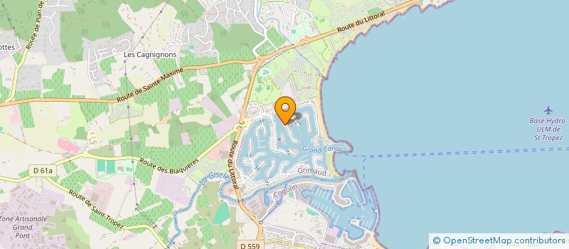 localisation de l'entreprise MONSIEUR NEIL JOHN MANSER  GRIMAUD