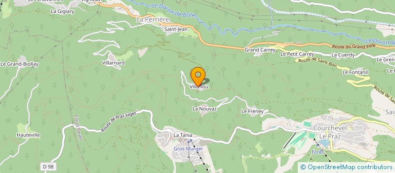 localisation de l'entreprise MONSIEUR NEIL MILNE à COURCHEVEL