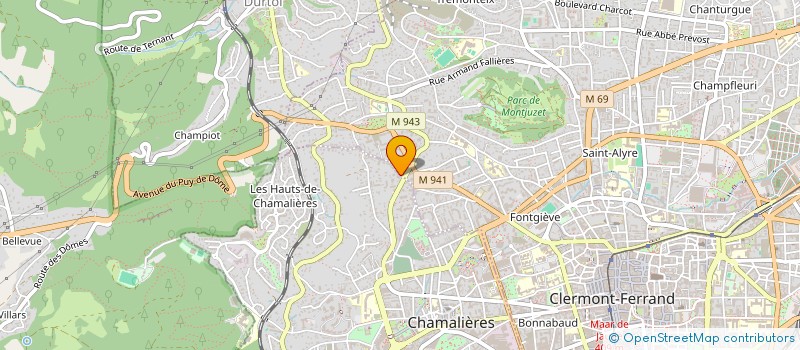 localisation de l'entreprise MONSIEUR NEIL ONDO ANGUE  CLERMONT-FERRAND