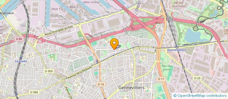 localisation de l'entreprise MONSIEUR NEJI BOUCHALOUF à GENNEVILLIERS