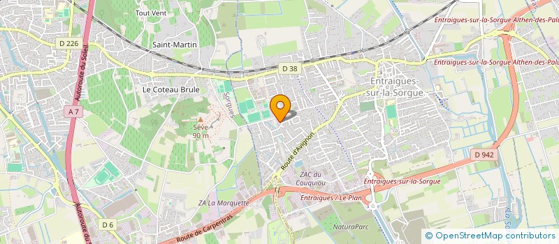 localisation de l'entreprise MONSIEUR NEJIB FATNASSI  ENTRAIGUES-SUR-LA-SORGUE