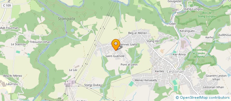 localisation de l'entreprise MONSIEUR NEKOMA KOMRIJ  ERGUE-GABERIC