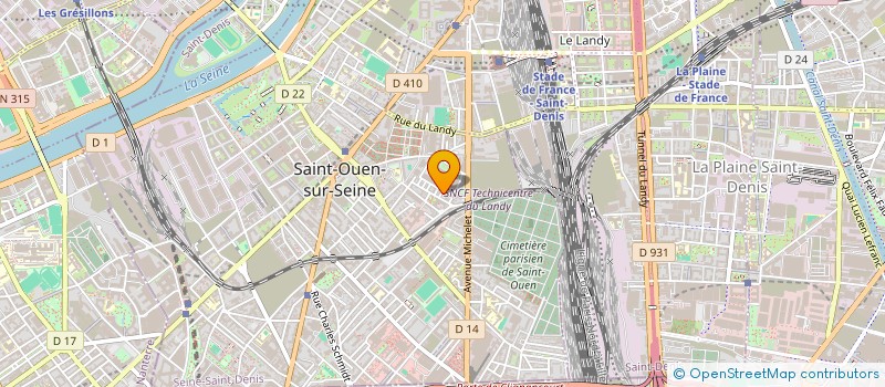 localisation de l'entreprise MONSIEUR NELIO LEBERT à SAINT-OUEN-SUR-SEINE