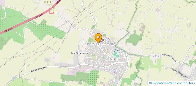 localisation de l'entreprise MONSIEUR NELLO ROBERT  LE PLESSIS-GRAMMOIRE