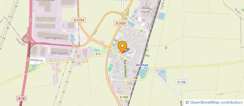localisation de l'entreprise MONSIEUR NELSON BELTRAO DANTAS à ARTENAY