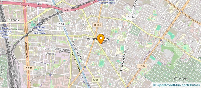 localisation de l'entreprise MONSIEUR NELSON BODA  AUBERVILLIERS