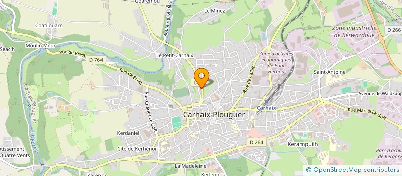 localisation de l'entreprise MONSIEUR NELSON BOUTIN à CARHAIX-PLOUGUER