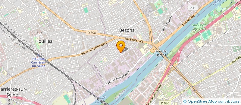 localisation de l'entreprise MONSIEUR NELSON CARDADOR FERNANDES à BEZONS