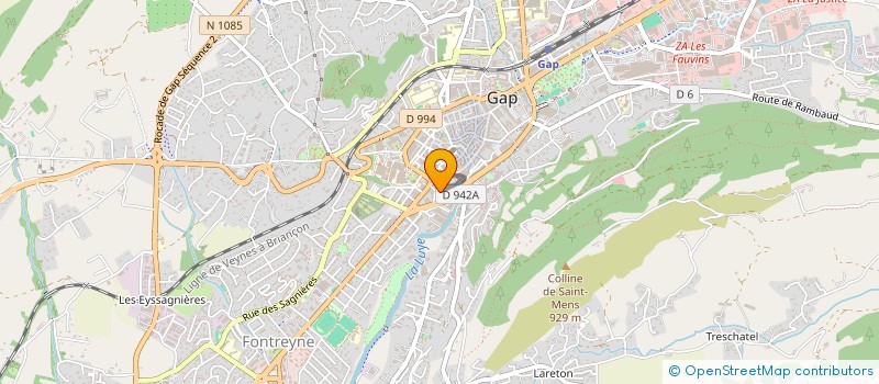 localisation de l'entreprise MONSIEUR NELSON CHABRE  GAP