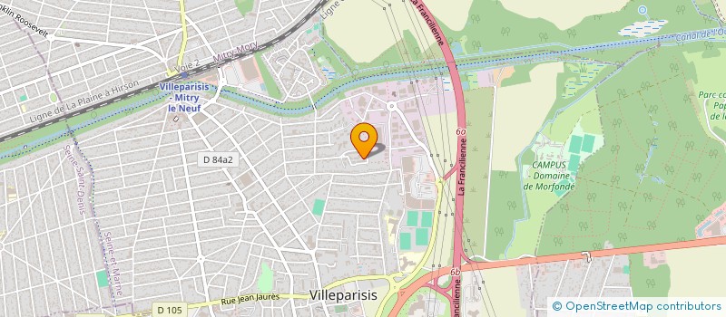 localisation de l'entreprise MONSIEUR NELSON CHALILO BEDEL  VILLEPARISIS