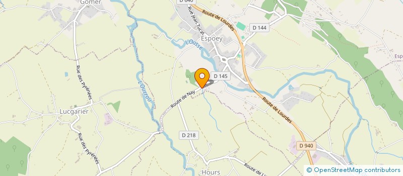 localisation de l'entreprise MONSIEUR NELSON DA COSTA RIBEIRO à ESPOEY