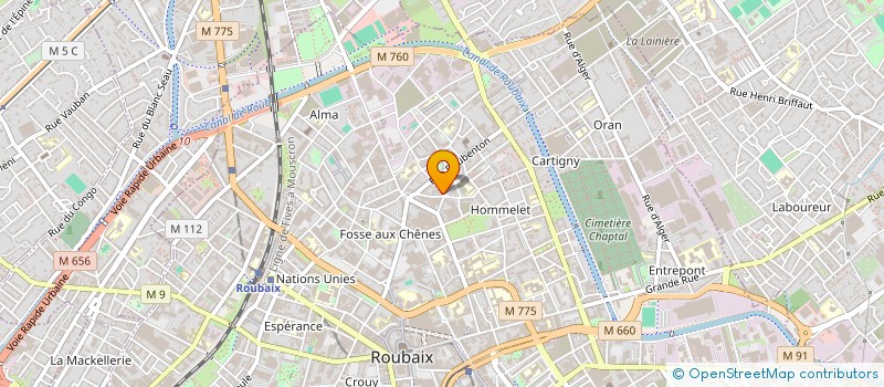 localisation de l'entreprise MONSIEUR NELSON DA TRINDADE LUIS CARDOSO  ROUBAIX