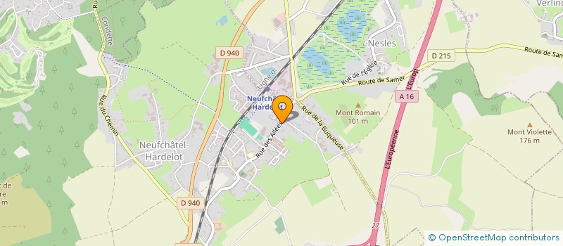 localisation de l'entreprise MONSIEUR NELSON DEHANT  NEUFCHATEL-HARDELOT