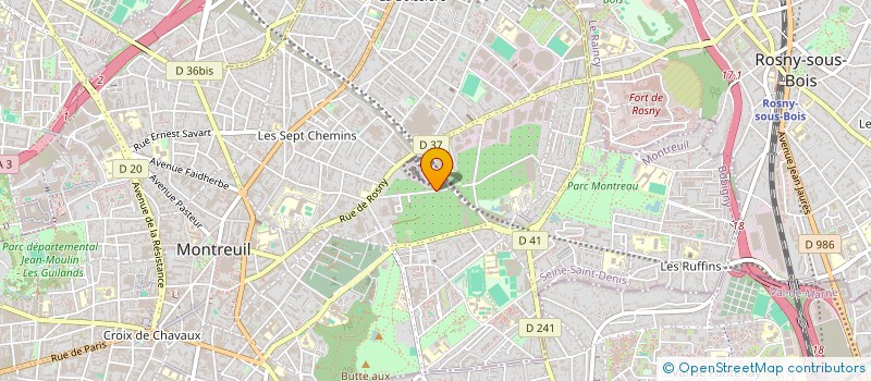 localisation de l'entreprise MONSIEUR NELSON DORQUELLE à MONTREUIL