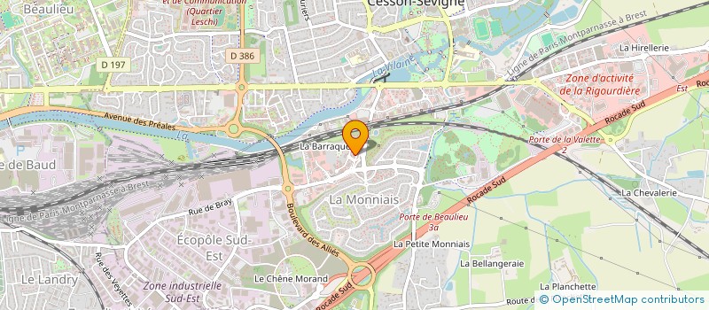 localisation de l'entreprise MONSIEUR NELSON DOS SANTOS RODRIGUES à CESSON-SEVIGNE