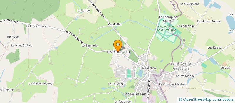 localisation de l'entreprise MONSIEUR NELSON GANDON  LE PERTRE