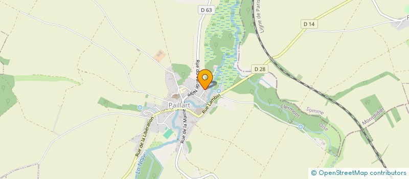 localisation de l'entreprise MONSIEUR NELSON LESTUVEE  PAILLART