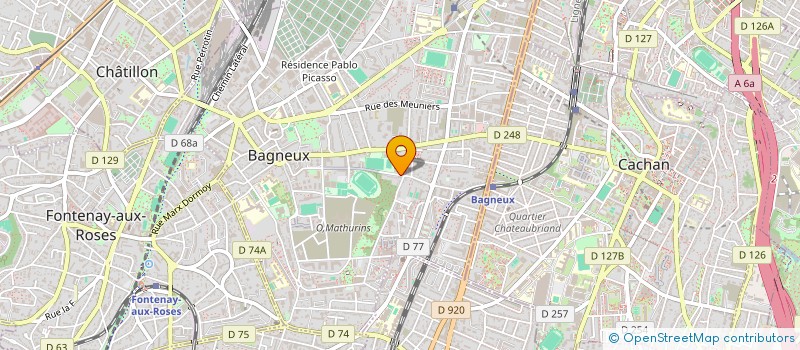 localisation de l'entreprise MONSIEUR NELSON MARTINS à BAGNEUX