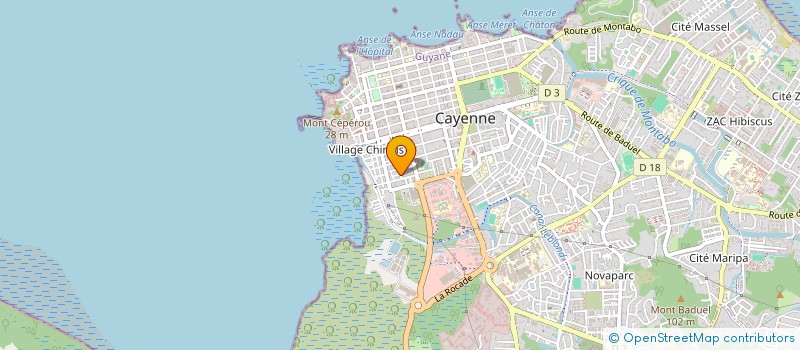 localisation de l'entreprise MONSIEUR NELSON MORA DE LEON  CAYENNE