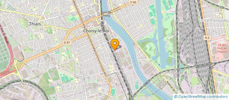 localisation de l'entreprise MONSIEUR NELSON OLIVEIRA CARVALHO MENDES  CHOISY-LE-ROI