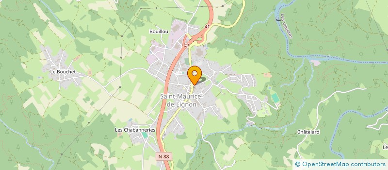 localisation de l'entreprise MONSIEUR NELSON TCHOUNKEU FANKOU à SAINT-MAURICE-DE-LIGNON