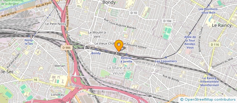 localisation de l'entreprise MONSIEUR NELSON TEIXEIRA  BONDY