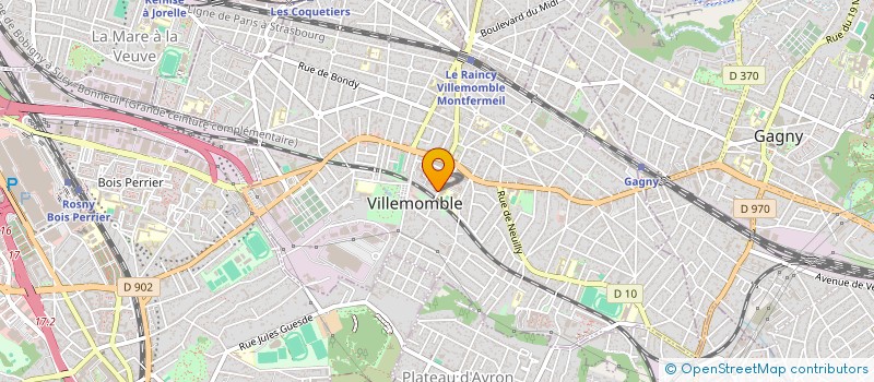 localisation de l'entreprise MONSIEUR NELVYNE JOUSSEAUME à VILLEMOMBLE