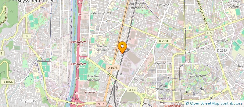 localisation de l'entreprise MONSIEUR NEMATH RAFIIAN à GRENOBLE