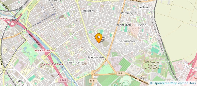 localisation de l'entreprise MONSIEUR NEMO BOISSEAU-DESCHOUARTS  REIMS