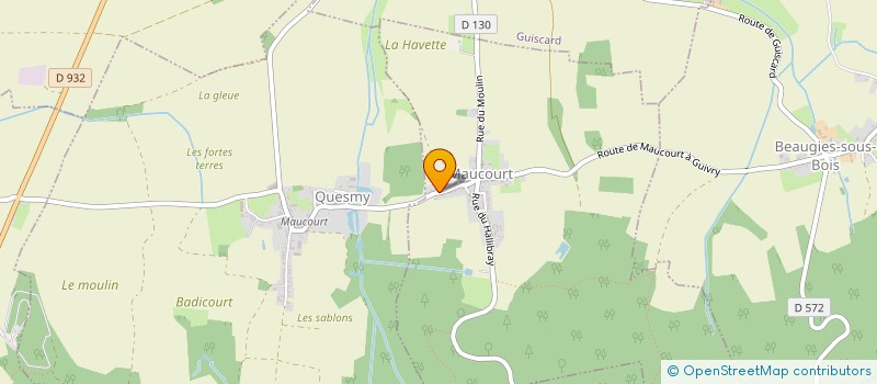 localisation de l'entreprise MONSIEUR NENAD STEVANOVIC  MAUCOURT